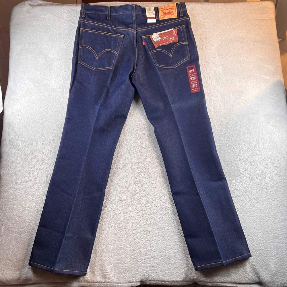 VTG NWT Levis 517 Boot Cut Jeans Mens 40x32 Indigo Deadstock 2000's 00517-2017
